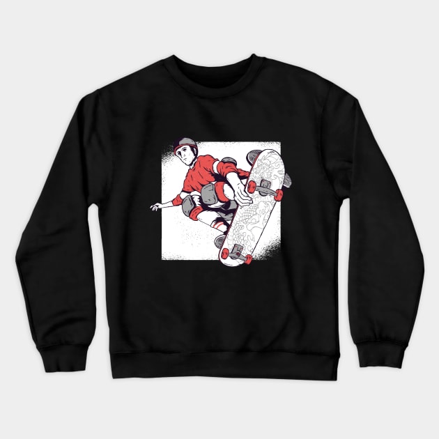 Vintage Skater Crewneck Sweatshirt by BamBam